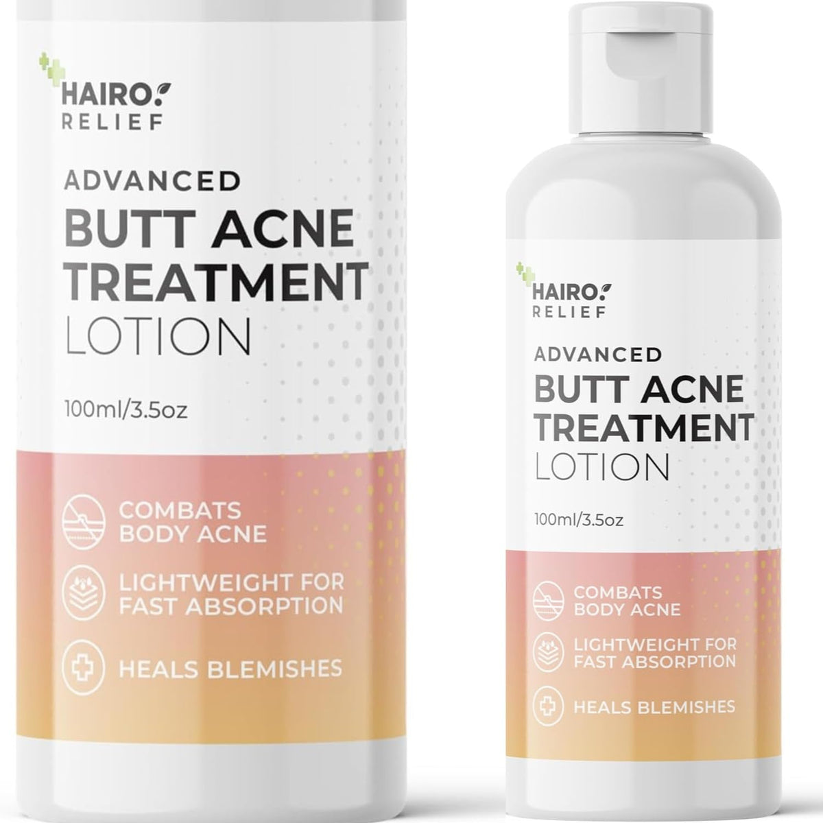 HAIR O HAIRO RELIEF - Butt & Body Acne Treatment, 100ml | Targets Pimples & Acne on Butt, Thighs & Back