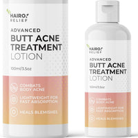HAIR O HAIRO RELIEF - Butt & Body Acne Treatment, 100ml | Targets Pimples & Acne on Butt, Thighs & Back