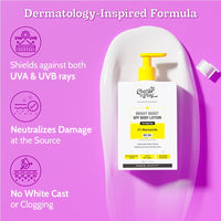 Chemist at Play Bright Boost SPF Body Lotion With 5% Niacinamide & SPF 50+ PA++++ 24 hours Moisturization Lightweight & Non-Greasy Formula 236ml