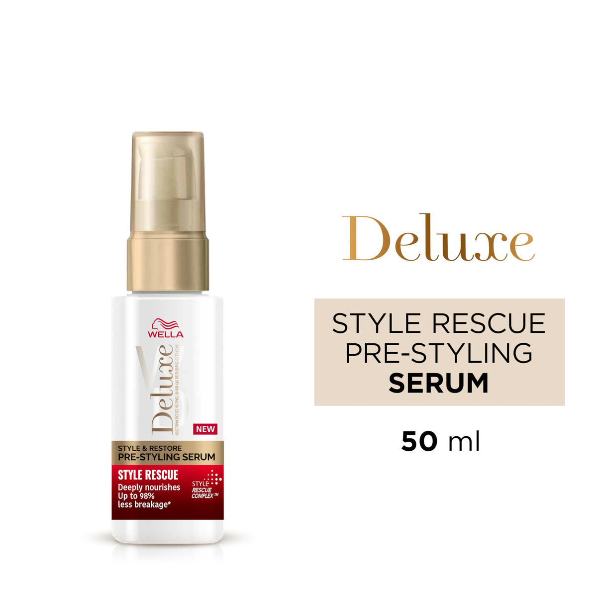 WELLA Wella Deluxe Style Rescue Pre-Styling Serum, 50ml