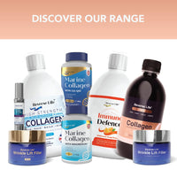 Reverse Life Collagen Supplement, Strawberry Delight Flavour, with Biotin, Vitamin D3, Folic Acid, and Hyaluronic Acid for Hair, Skin and Nails