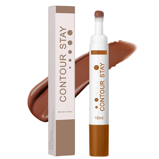Maggidea Liquid Contour Stay, Long Wear Bronzer Cream Contour Makeup, Lightweight Bronzer Contour Stick with Sponge Tip, Long-Lasting Formula Flawless Definition Makeup, Blendable, Vegan & Cruelty-free