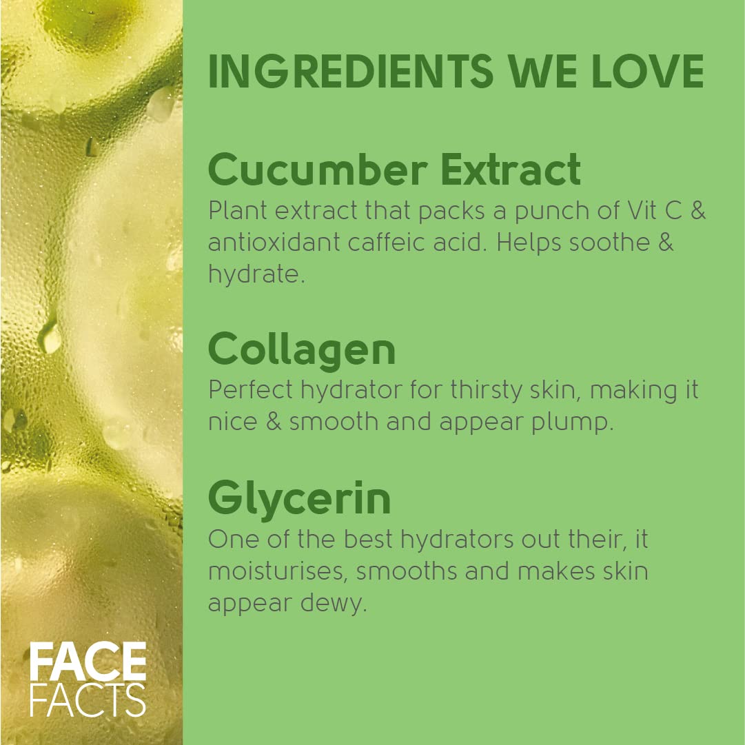 Pretty Face Facts Soothe Puffy Tired Under-Eye Gel Eye Patches | 4 Pairs