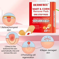 ERAYCEE Wart Remover, Wart Treatment Patch (42 Pieces), Plantar Wart Remover for Hands, Feet and Face, Wart Cream, Corn Remover, Deep Wart Removal Effective Pain Relief for Kids and Adults