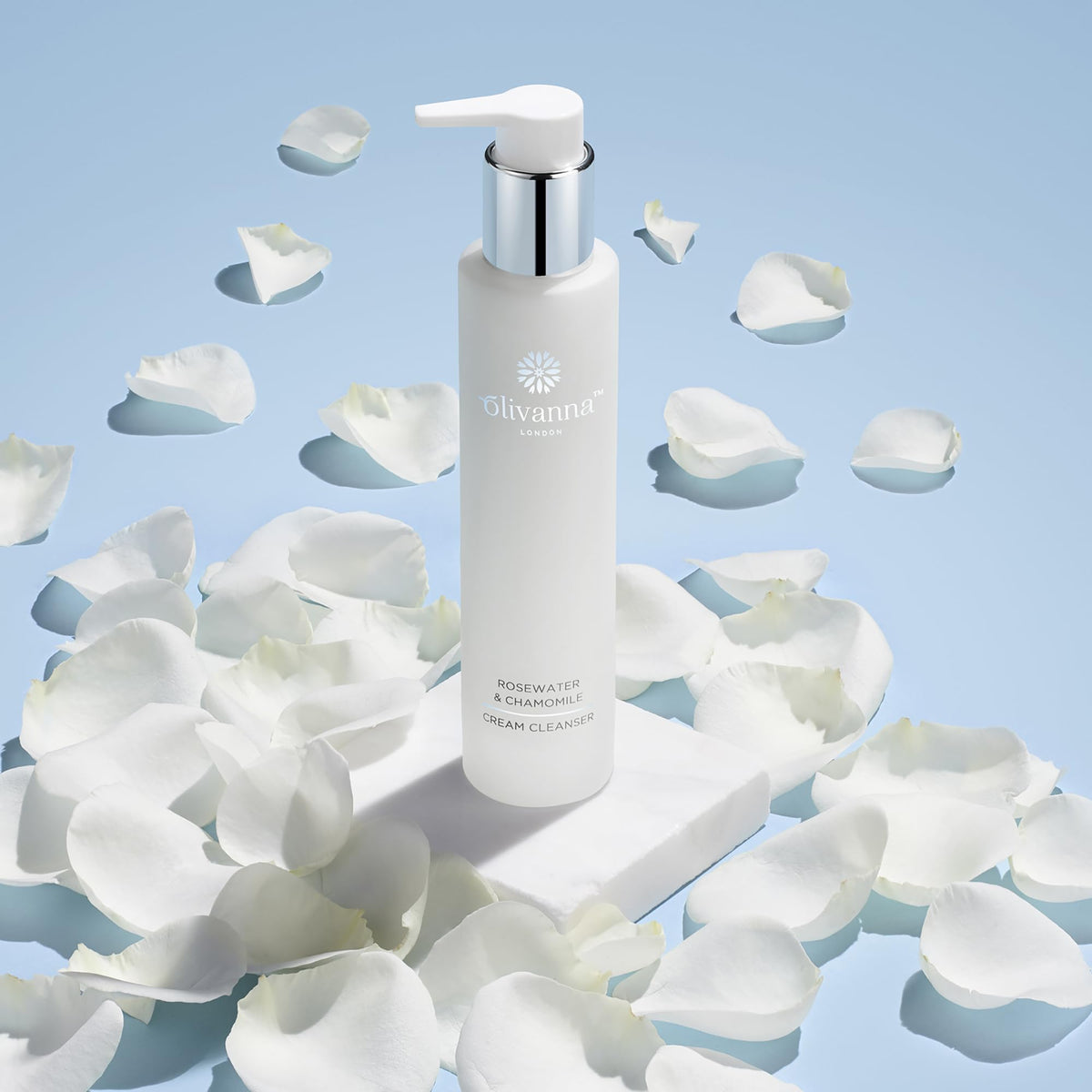 Olivanna Cream Cleanser | Rosewater & Chamomile Face Wash | Powerful Blend Moisturiser | Omega-Rich Deep Cleanser | Anti-Inflammatory Facewash Therapy | Hydrating Facial Wash Cream For Sensitive Skin