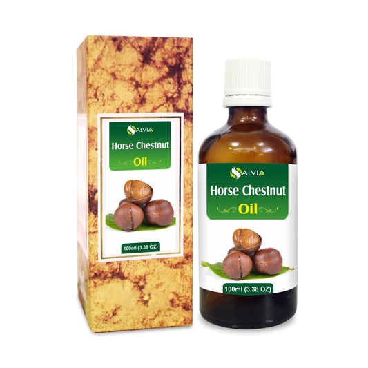 SALVIA Horse Chestnut Oil Pure and Natural Oil | Firm Skin, Skin Hydration, Skin Toning, Cosmetic Grade, Hair Care, and DIY Purpose - 100 ML