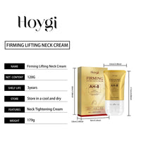 ZANPIERO Ah-8 Firming Neck Cream, Tighten And Lift Neck Cream, Neck Firming Creams Contain Hexapeptide, With Double Roller Massage, Reduce Wrinkles Fine Lines And Double Chin, Firm And Lift Sagging Skin 2 pcs