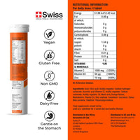 FAST&UP Fast&Up Vitamin C, Vitamin D & Zinc - 20 Effervescent Tablets - Complete Immunity Support - Best Defence - One Daily - Orange Flavour