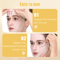 4pcs Deep Collagen Retinol Tension Boost Up Mask Set, V-Line Lifting Face Tightening Mask, Korean Skincare