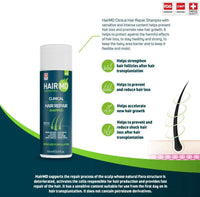 Hairmd HairMD Transplant Clinical Repair Shampoo, 100ml Biotin Shampoo for Hair Growth Protects Post-Transplant Scalp - Reduces Itching and Redness - Prevents Hair Loss
