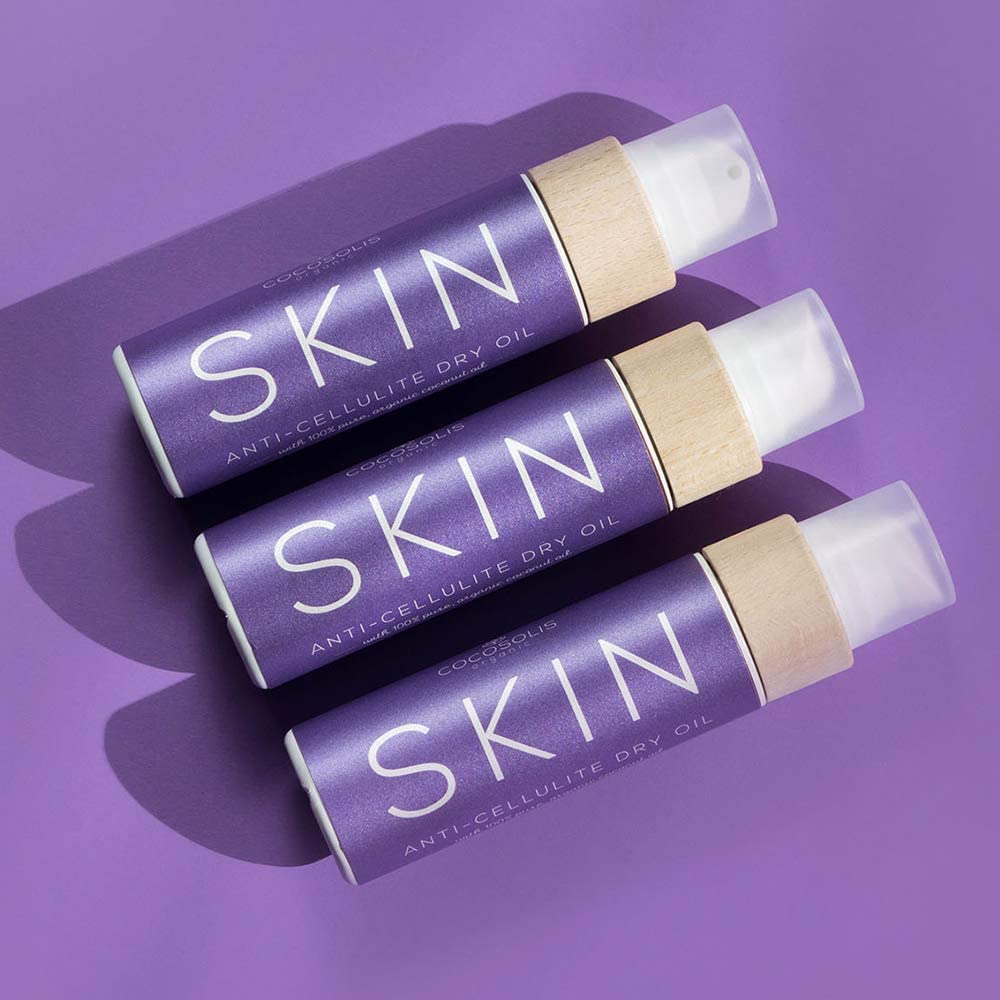 COCOSOLIS Skin Anti Cellulite - Organic Dry Oil for Orange Peel - Tightens, Refreshes and Revitalises The Skin - Nourishing Oil for Massage (200)