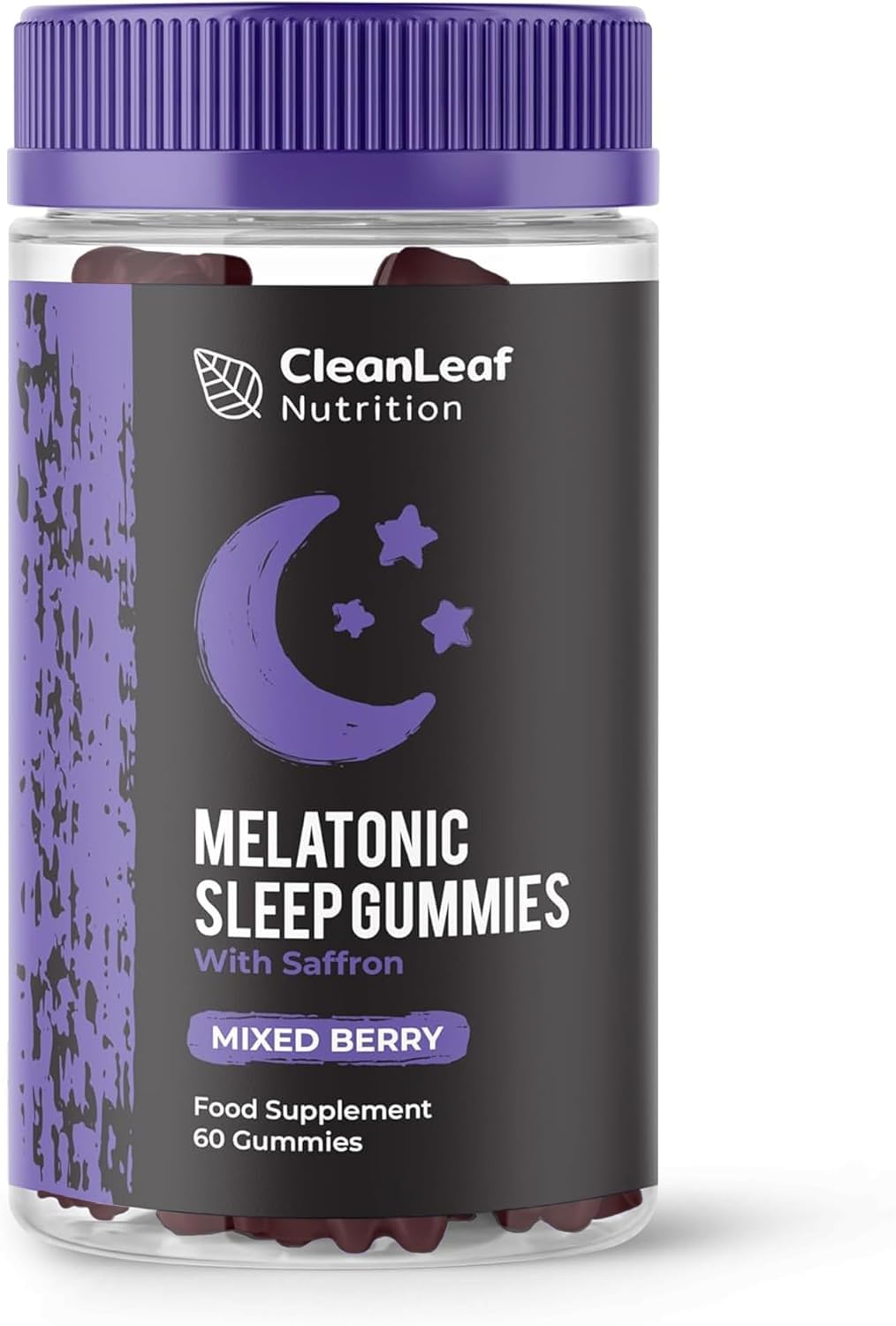 HILLTEN HEALTH Natural Sleep Support Gummies for Adults - Melatonic Formula for Restful Nights, Sleep Gummies Promoting Natural Sleep Production, Promotes Healthy Sleep Patterns, 60 Count
