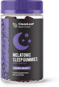 HILLTEN HEALTH Natural Sleep Support Gummies for Adults - Melatonic Formula for Restful Nights, Sleep Gummies Promoting Natural Sleep Production, Promotes Healthy Sleep Patterns, 60 Count