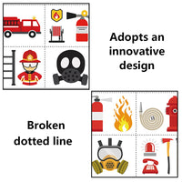 Distillerie des Cévennes 10 Pcs Fire Fake Tattoo Firefighter Temporary Tattoos Waterproof Firetruck Tattoo Sticker for Fire Education Theme Party