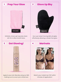 The Fox Tan Tropical Self-Tan Crème, Creates Sunless & Streak-Free Tans, Nourishing Formula, Vegan & Cruelty-Free, Dark, 200ml