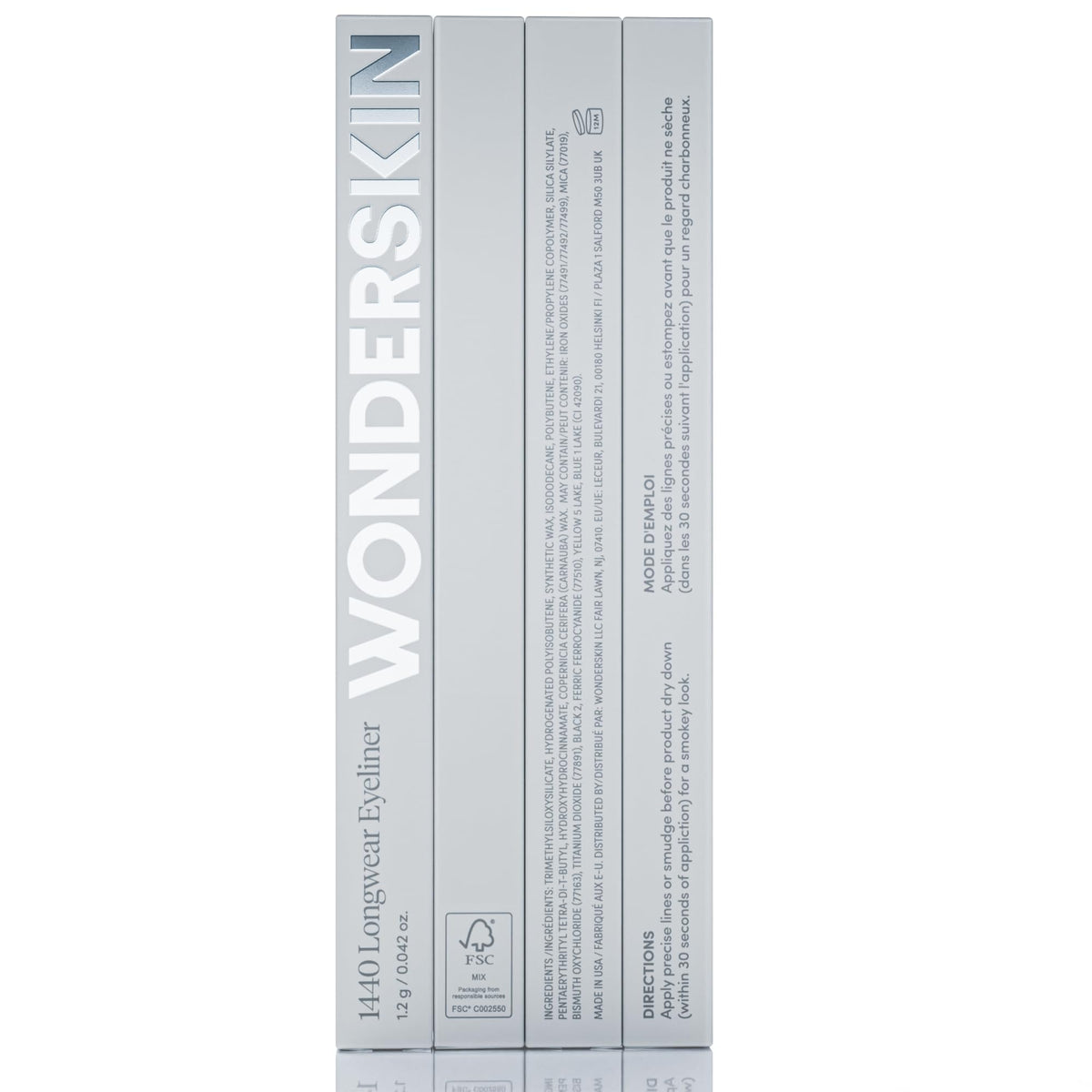 Wonderskin 1440 Longwear Green Eyeliner Pencil - Waterproof, Sharpenable Eyeliner Pencil and Smudge Proof Green Eye Liner Pencils (Pine)