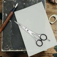 Tecto 5.5“ Professional Hair Scissors - Hair Cutting Shears- Barber Scissor- Premium Stainless Steel Sharp Hairdressing Scissors for Barber, Children, Men, and Women Cutting,for Home & Salon