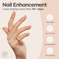 Modelones Gel Nail Polish Builder Nail Gel, 8-in-1 Neutral Nude Brown Gel Builder for Nails, Hard Gel Builder Nail Strengthener Extension Gel Base False Nail Tips Glue Gel in a Bottle 15ML