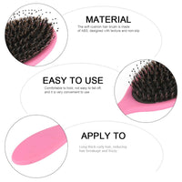 YNGMEIYER Ultimate Hair Extension Brush Boar Bristle Paddle Hairbrush Soft Cushion Hair Brush for Long Thick Curly Hair Reducing Hair Breakage and Frizz
