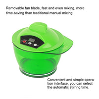 Generic 3 Colors Electric Mixer, Electric Hair Coloring Bowl,Mixer,with Removable Fan Blade Fast and Even Mixing Time Saving Convenient Operation Perfect Saturation Stable Perf (Green)