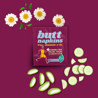 Drankful Butt Napkins - Water-Based Flushable Wipes, Individually Wrapped, For On-The-Go & Travel, Running, Camping, Festivals. Unscented & Hypoallergenic, Adult Sized (Running, 5 Count (Pack of 1))