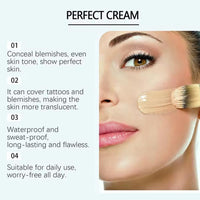 2.82Oz Concealer Cream Hydrating Full Coverage Concealer, All-Over Complexion Perfector, Long Lasting Hydrating Full Coverage Cream, Lightweight, Waterproof, Natural(2PCS)