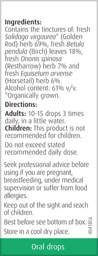 A.Vogel Solidago Complex Drops | Botanical Food Supplement | Fresh Herb Tinctures of Solidago, Birch, Horsetail & Restharrow | Suitable for Vegans | 50ml