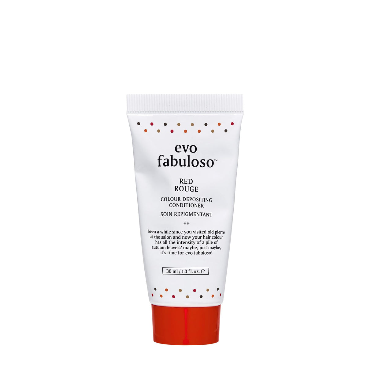 EVO Evo Fabuloso Red Colour Depositing Conditioner - Travel Size Instant Colour Depositing, Nourishing Conditioner To Add Shine in 3 Minutes - 30ml