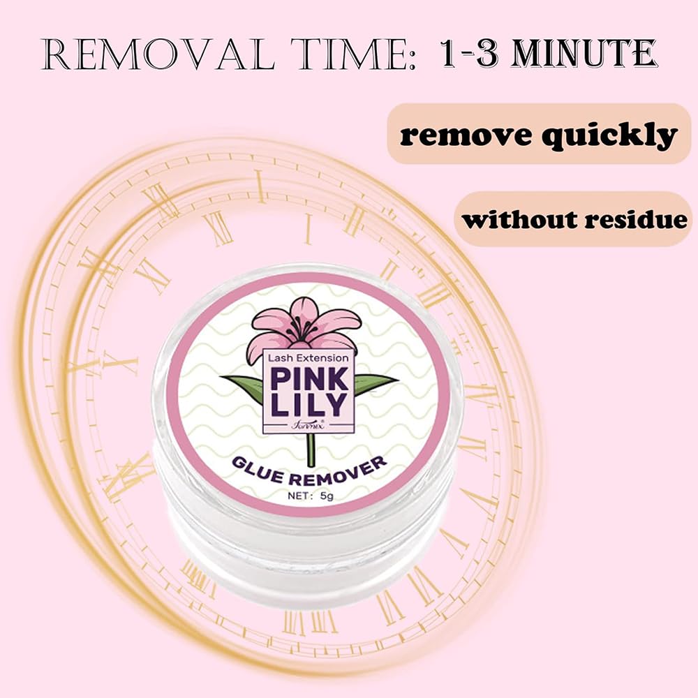 Mornery Eyelash Extension Remover Cream - Lash Extensions Remover Cream, Aloe Flavo & LILY Flavor Fast Dissolution Low Irritation (Aloe)