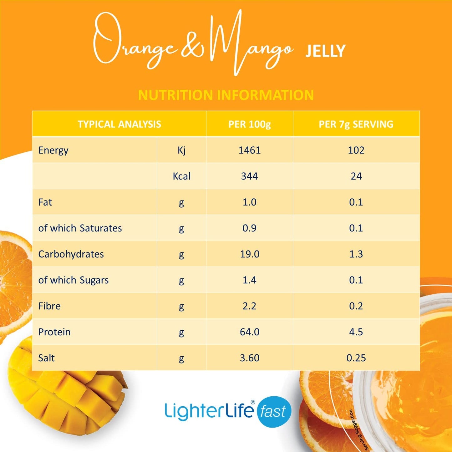 LighterLife Fast LighterLife Orange & Mango Jelly x 10