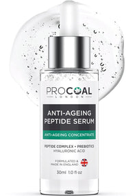 PROCOAL Argireline Serum, Peptide & Hyaluronic Acid Serum 30ml by Procoal - Face Serum With Acetyl Hexapeptide-8, 100% Recyclable Packaging, Vegan, Made in UK