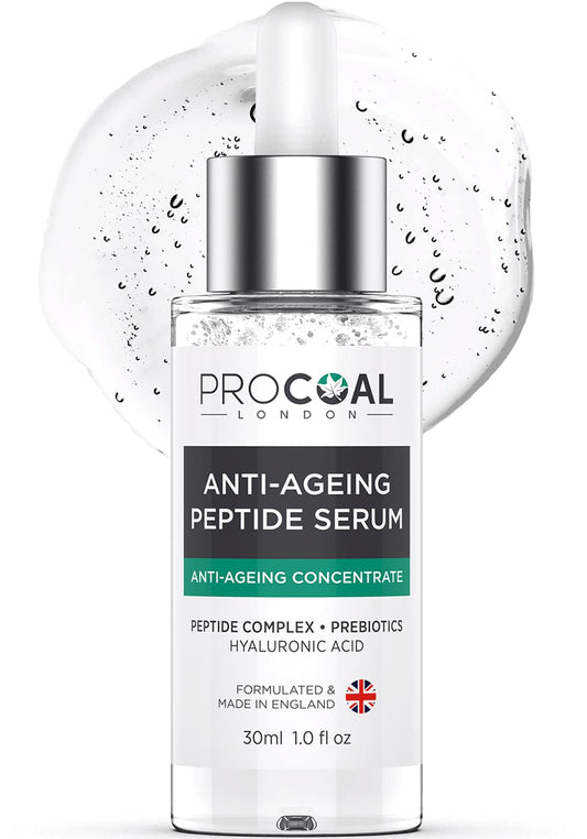 PROCOAL Argireline Serum, Peptide & Hyaluronic Acid Serum 30ml by Procoal - Face Serum With Acetyl Hexapeptide-8, 100% Recyclable Packaging, Vegan, Made in UK