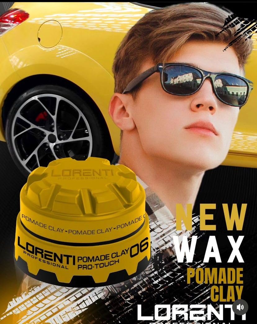 Lorenti Tokyo & Seoul Hair Styling Wax | Clay Pomade Strong Hold | No: 06 Natural Look 150 ml