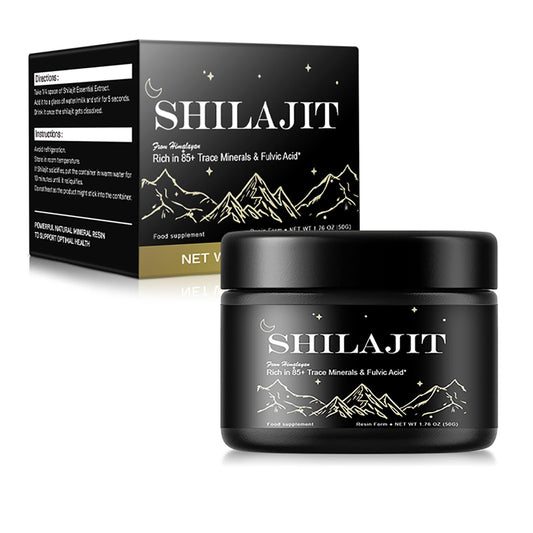 Nuevnaciy Shilajit Resin - Maximum Potency Natural Organic Shilajit Gold Grade 50g with Fulvic Minerals & Humic Acid, Strength & Stamina Booster for Men and Women, Vegan (Pack of 1)