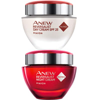 Anew Reversalist Day perfecting cream SPF 25 50ml and Anew Reversalist Night Revitalising cream 50ml with protinol 50ml by Avon