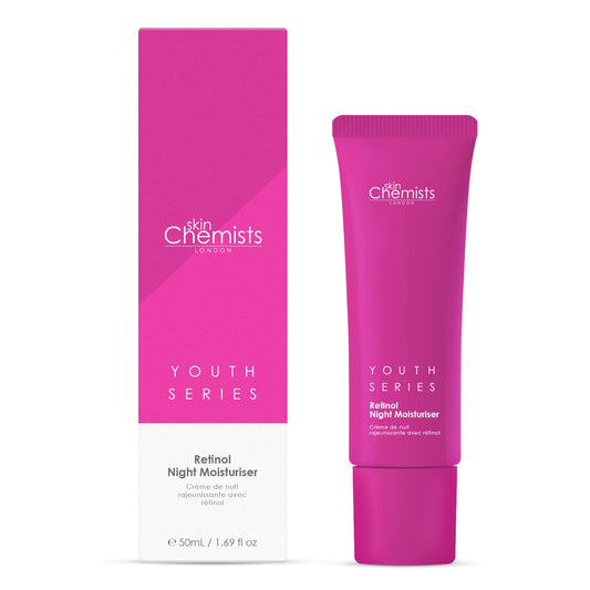 skinChemists Skin Chemists Retinol Night Moisturiser | With CC Retinol 1%, Hyaluronic Acid 0.1%, Allantoin 0.1%| Protects against fine lines and wrinkles| 50 ml (Night Moisturiser)