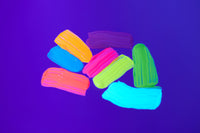 Moon Glow Neon UV Hair Colour Streaks | White | Hair Mascara - Temporary Wash out Hair Dye | Bright Neon Colour, Glows under UV Lighting