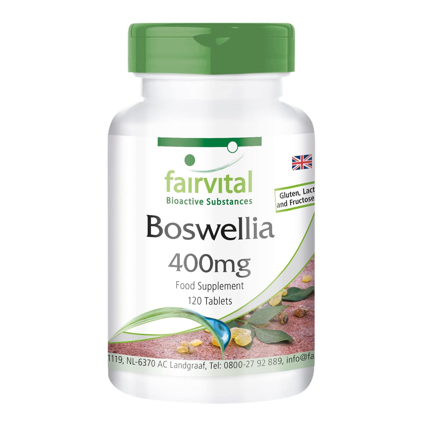 Fairvital | Boswellia Frankincense 400mg - 120 Tablets - Vegan - 65% boswellic acids