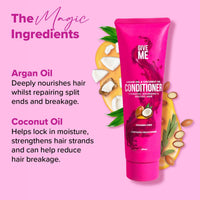 Give Me Cosmetics Conditioner for Hair, Intense Hydration, Nourishes & Strengthens with Argan & Coconut Oil plus Betaine Provitamins B5, For Dry, Damaged, Paraben Free