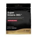 Protein Works | Super Greens 360 - Gold Innovation, Enhanced Greens Powder, 159 Health Benefits, Antioxidants, Superfoods, Adaptogens, Vegan, Summer Berry Burst, 20 Servings, 250g