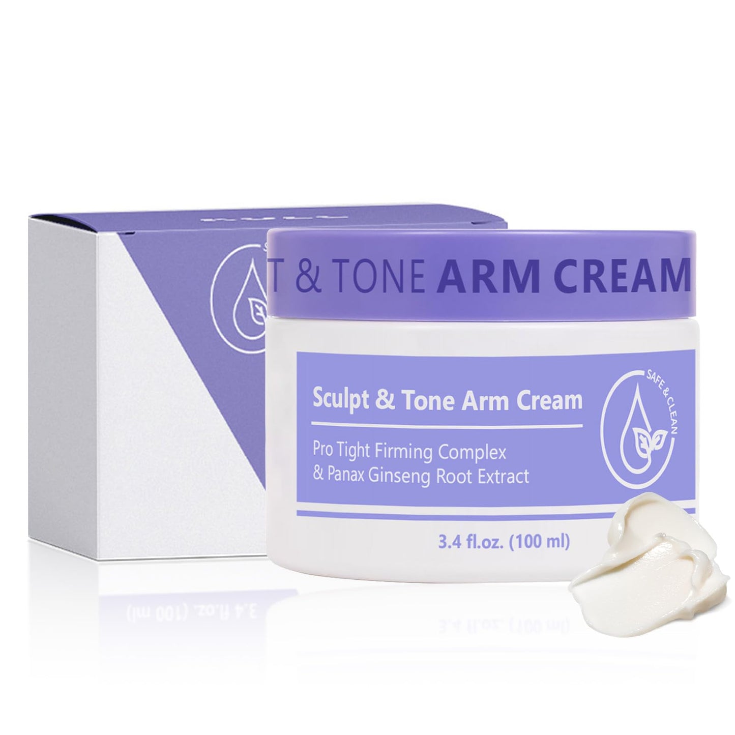 Pothenika Sculpt & Tone Arm Cream, Firming Cream for Loose Skin, Skin Tightening Body Cream for Arm, Leg and Belly, Smooth & Nourish Crepey Skin, Anti Wrinkles Moisturiser Non-Greasy Skin Care