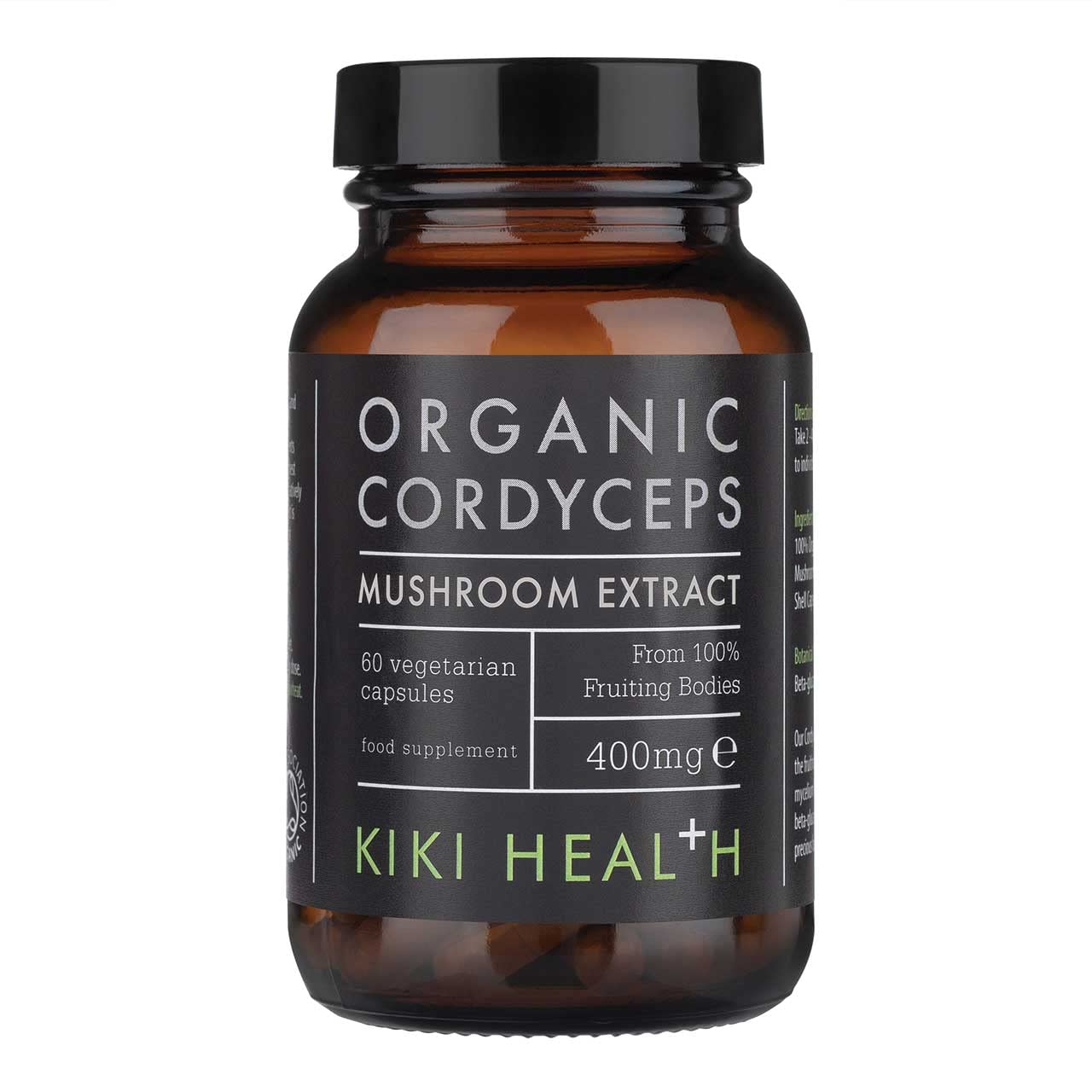 KIKI HEALTH KIKI Health Organic Cordyceps Mushroom Extract - 60 Vegicaps