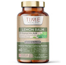 Time Health Lemon Balm Leaf Extract - Min. 5% Rosmarinic Acid - Vegan - No Fillers, Binders or Flow Agents - Pullulan - 60 Capsules