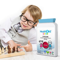 Health4All Kids Choline 150mg Chewable 120 Tablets Vegan Children's Supplement to Support Memory and Learning