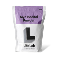 Blackburn Distributions Myo Inositol Powder 100g- Pure Myo Inositol Supplement for Hormonal Balance - Mood Support Vegan Myo Inostiol Powder 99.5 High Purity by LifeLab Supplements
