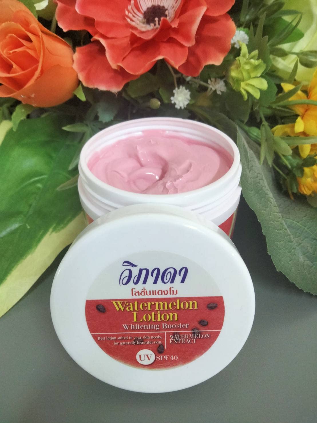Vipada Watermelon Whitening Booster Lotion + UV SPF40-250ml (1)