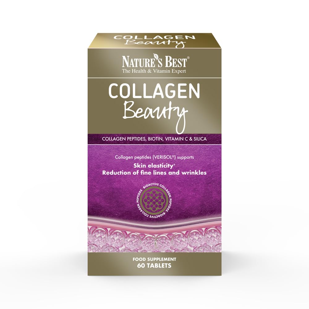 Collagen Beauty Capsules - 60 Capsules | Supports Skin Elasticity & Reduces Fine Lines | Patented VERISOL® Bioactive Peptides | Generous Levels of Collagen per dose & Taste-Free! (Tablets)