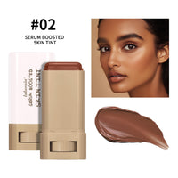 HQDA Beauty Balm Serum Boosted Skin Tint – Hydrating Tinted Moisturizer Foundation Stick, Portabl Moisturizing Contour Stick for Face Makeup (# 02)