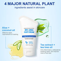INSKIN 42% Urea Foot Cream, 2% Acids Foot Cream For Cracked Heels And Dry Skin, Foot Moisturiser Foot Cream For Hard Skin, Urea Cream Soften, Cracked Heel Cream Heel Balm For Foot And Body Care