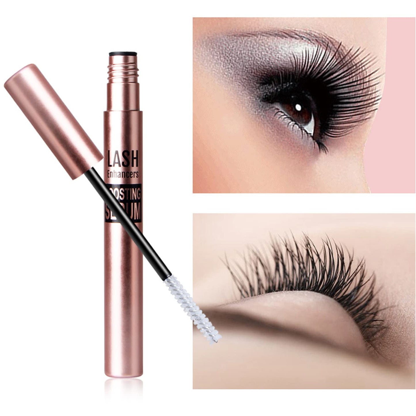 DMQ Eyelash Serum for Growth, Eyelash Growth Serum Eye Lash Growing Serum Brow Enhancer Eyelash and Rapid Eyebrow Growth Serum,Organic Eyelash Growth Serum for Healthier Longer Lashes (2PCS)